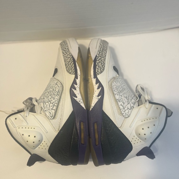 Air Jordan White and Purple Sneakers main image 16
